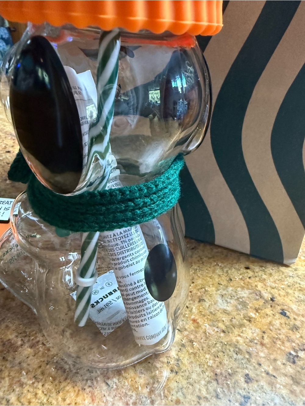 Starbucks Limited Edition Snoopy Glass Cup and Pin Set - Picture 9 of 16